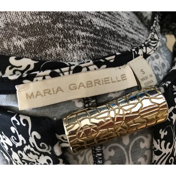 MARIA GABRIELLE Womens Size Small Bohemian Keyhole Sleeveless Tank Top Shirt - Picture 5 of 5